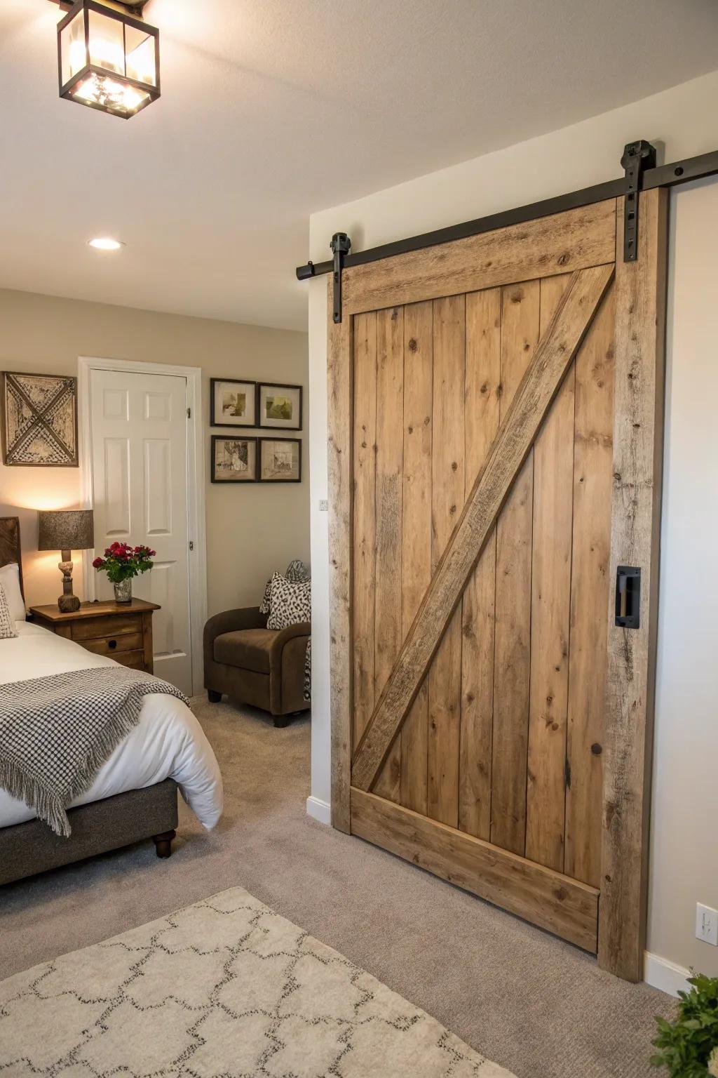 Recycled materials introduce distinctive character.