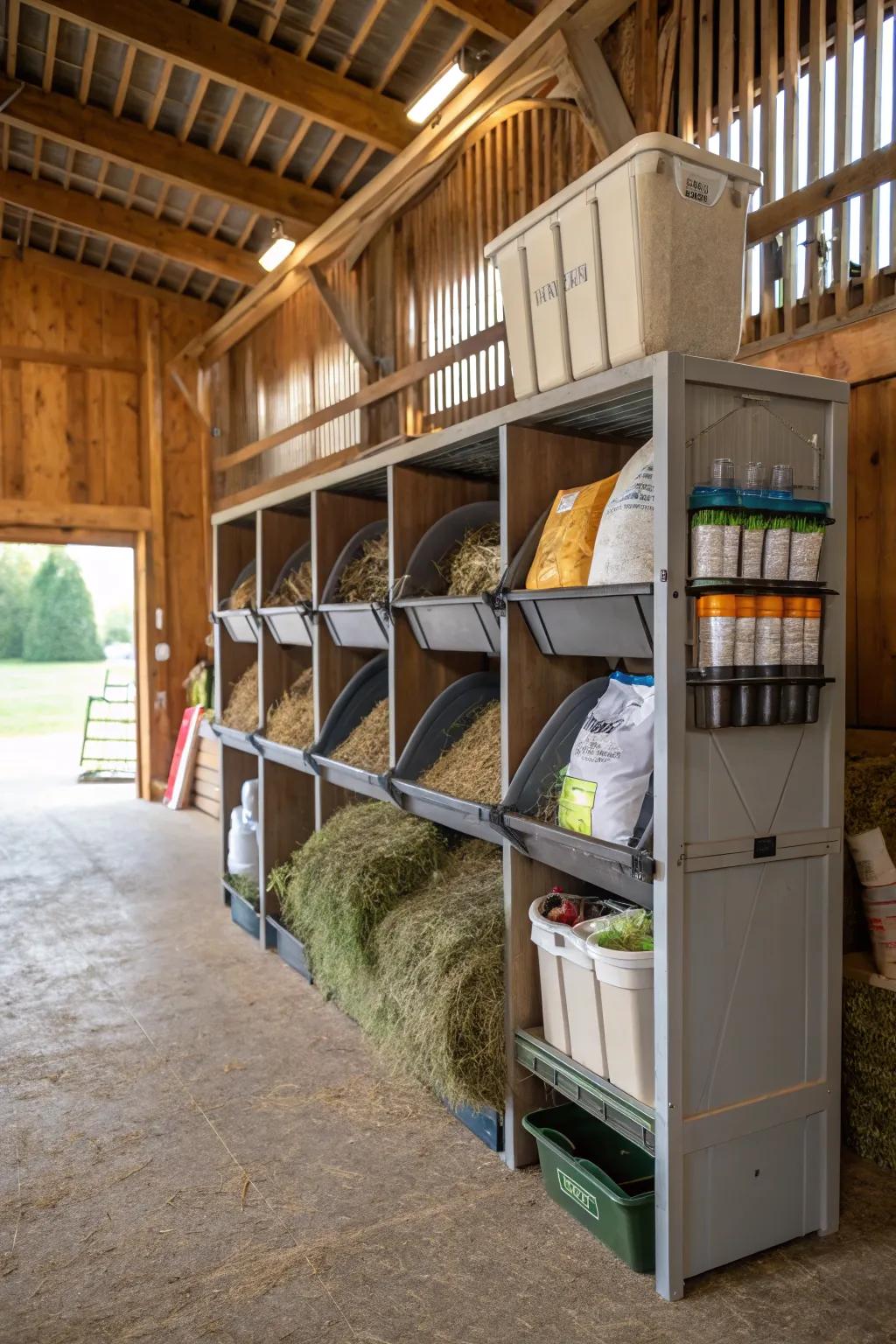 Adjustable shelving adapts to your storage needs.