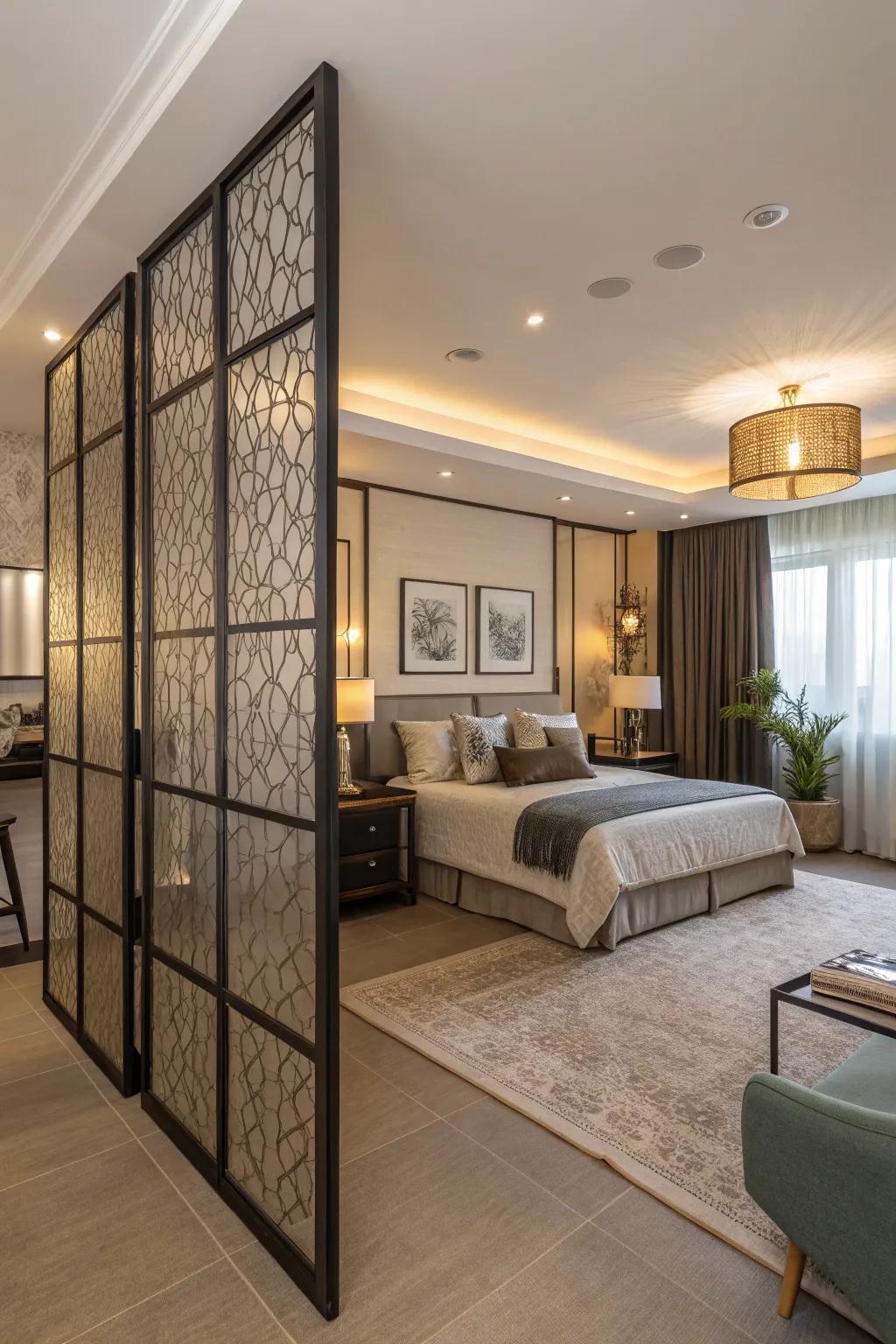 Room separators improve privacy and focus by delineating distinct zones.