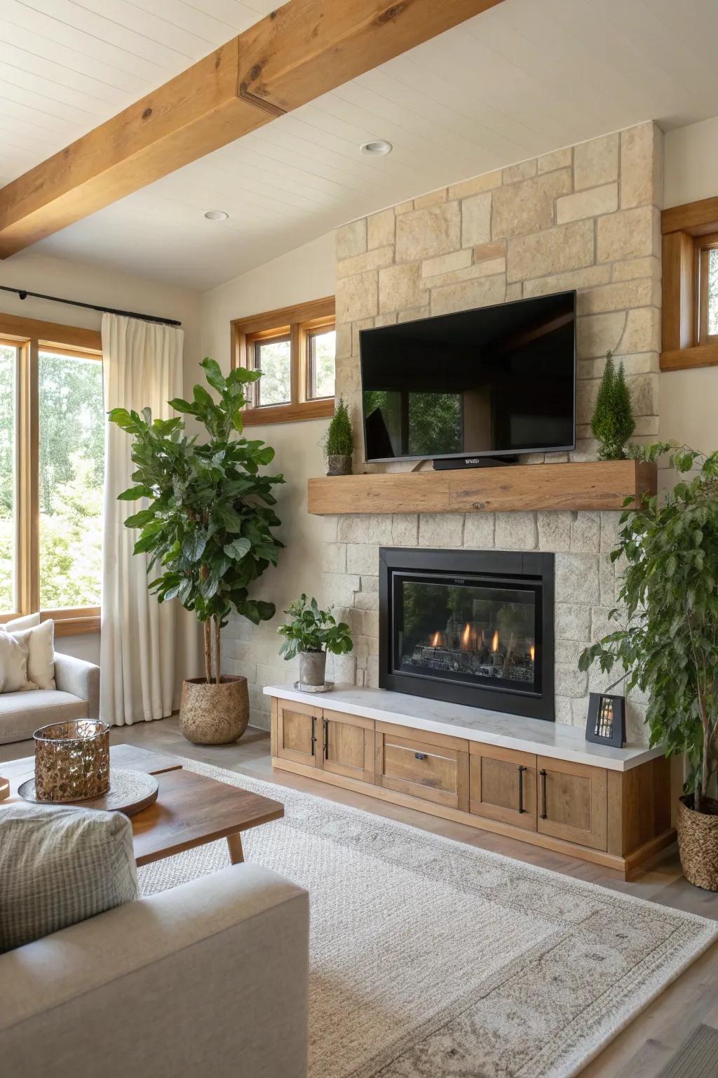 Breathe life into your area with nature-themed ornamentation. #NaturalVibes #PlantLovers 🌿