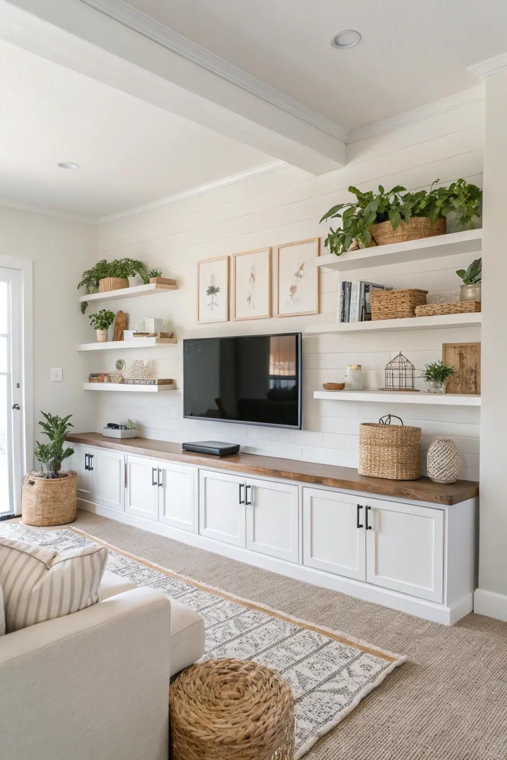 Maintain an open feel with airy design on your wall mounts.
