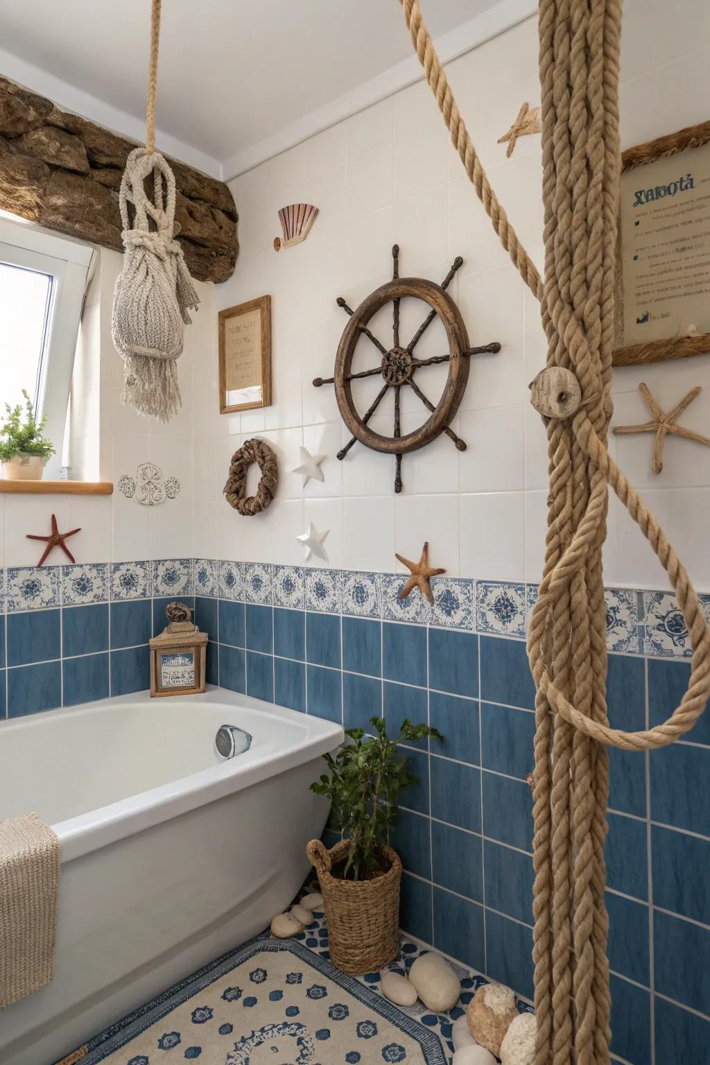 Maritime elements introduce a coastal and adventurous touch.