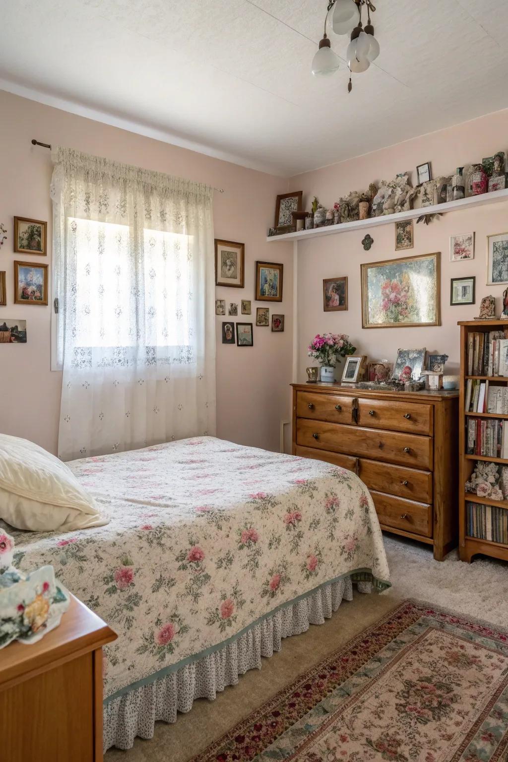 Personal accents render your bedroom feeling uniquely yours.