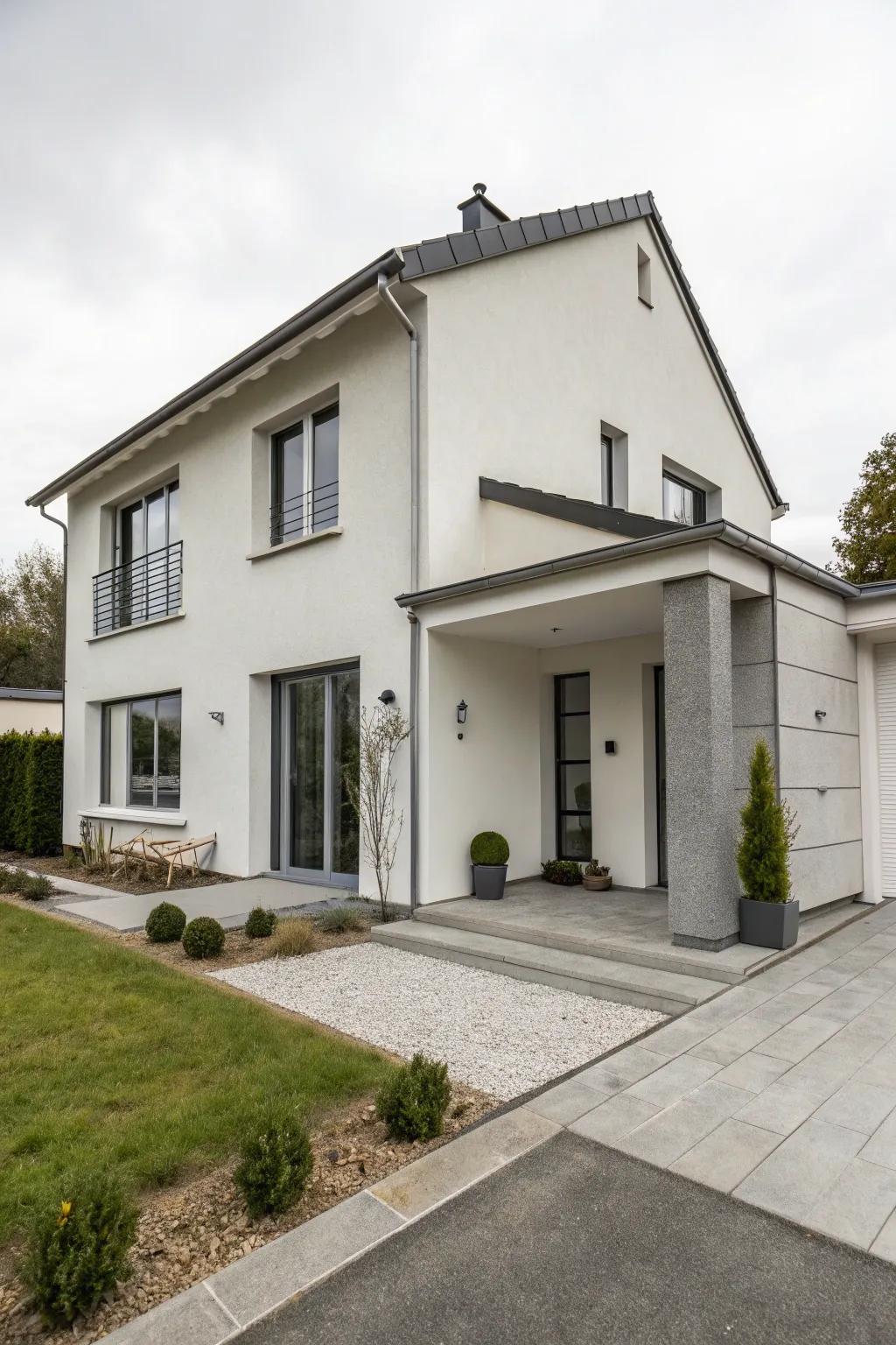 A reduced frontage for a modern visage.