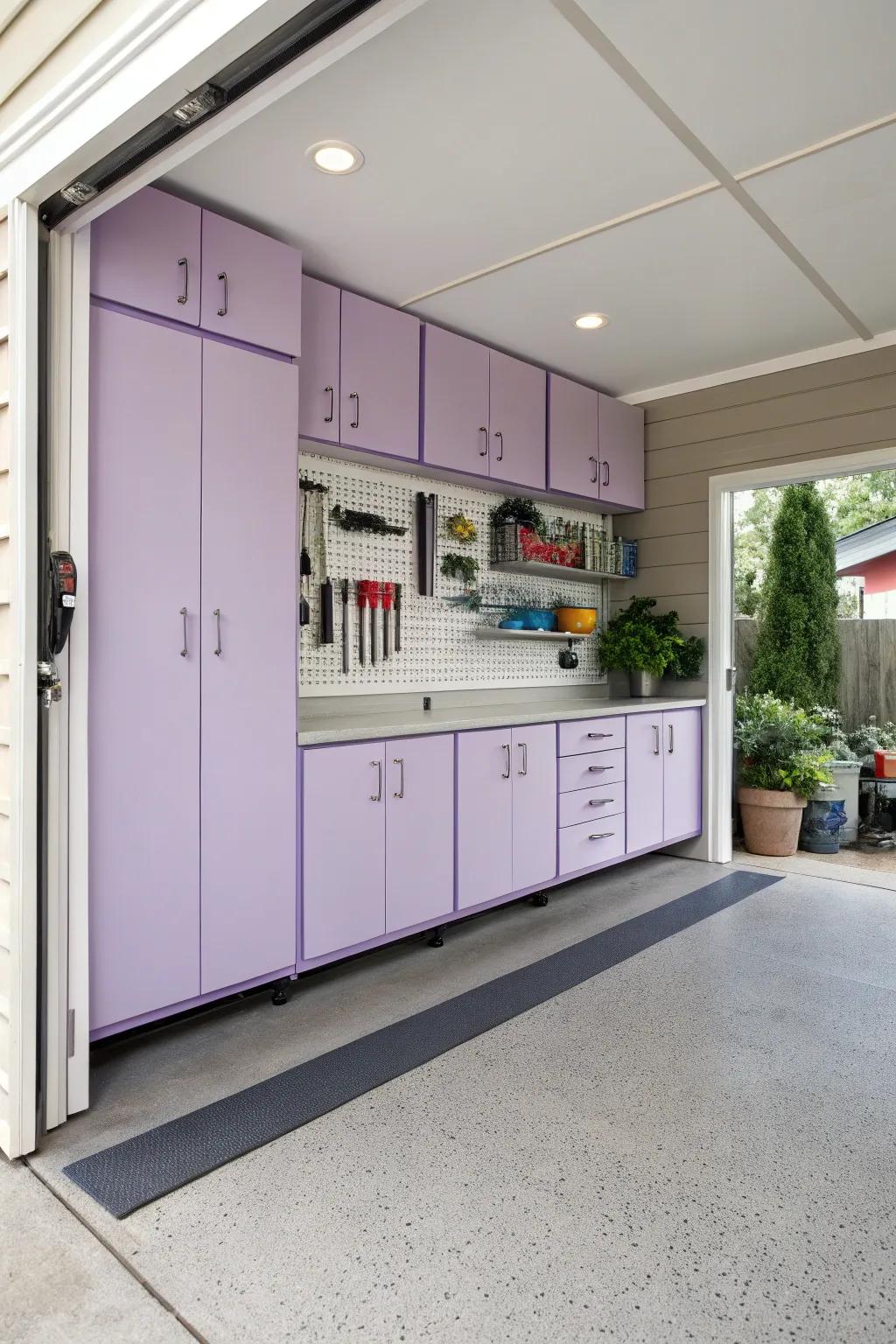 Lilac organizers offer a unique, soft appeal.