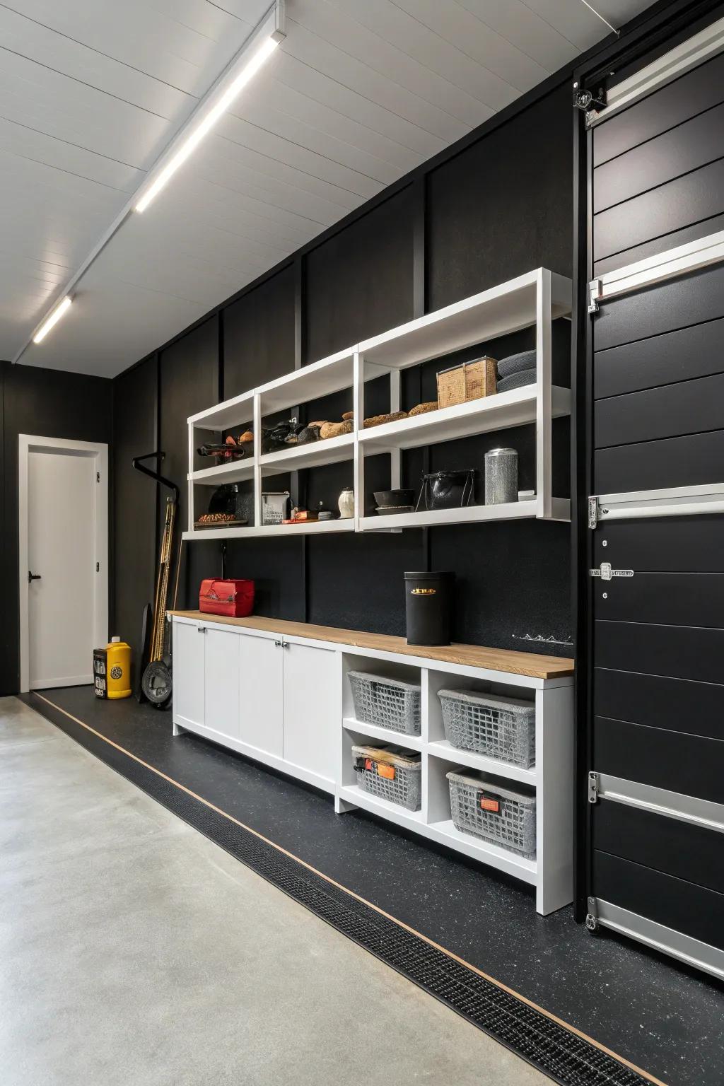 Dynamic black provides a dramatic impact.