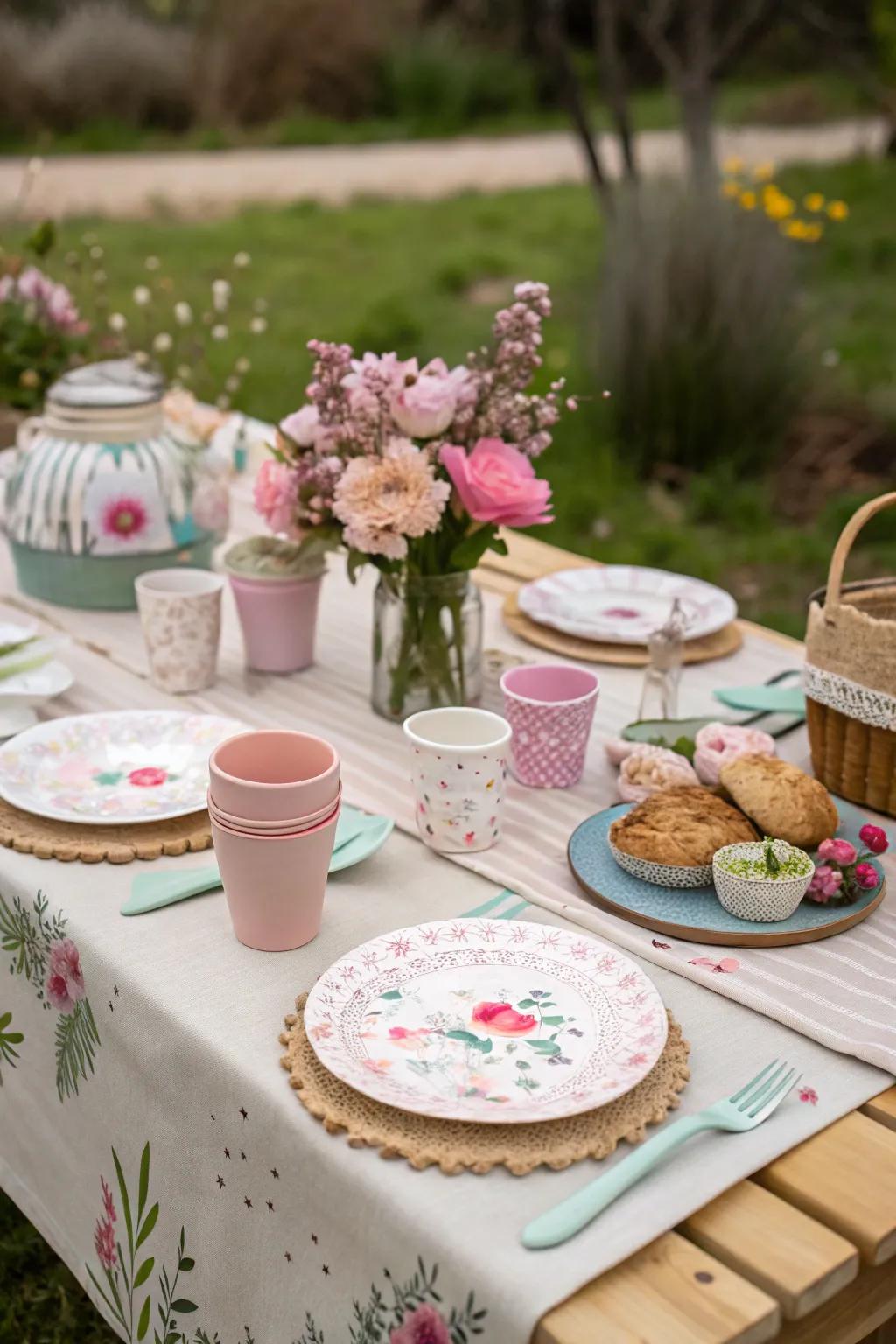Sustainable tableware offers a stylish and eco-friendly option.
