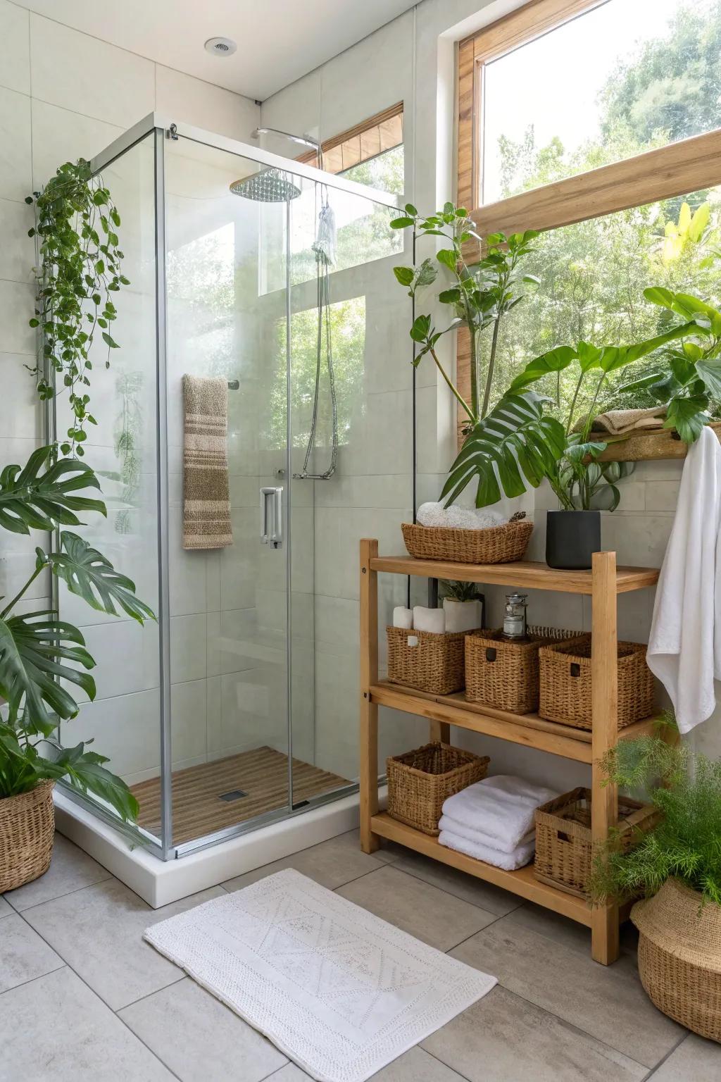 Pick sustainable materials for an earth-conscious shower.