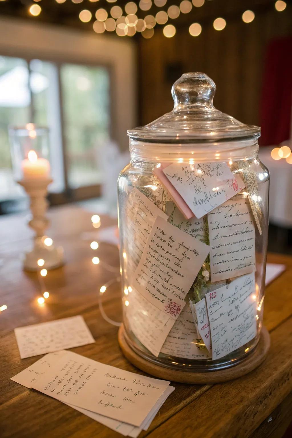 A vault of memories: Encapsulating heartfelt moments and well-wishes.