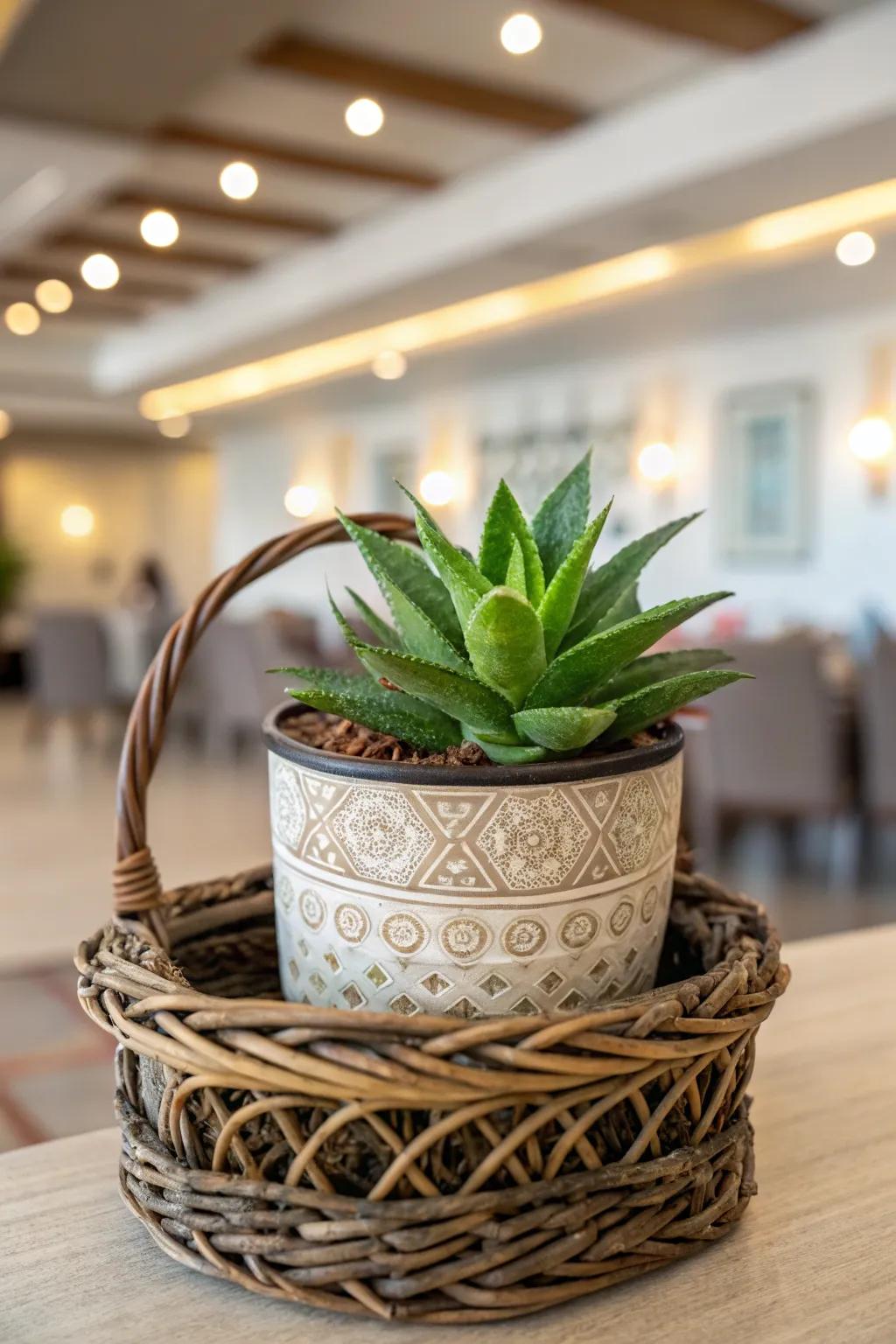 A tiny plant to bring a touch of nature indoors.