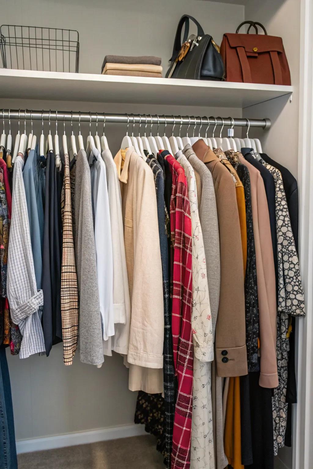 Adjust your closet to your attire with versatile hanging solutions.