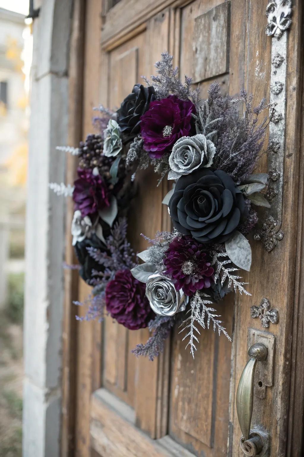 Fashion a hauntingly exquisite garden through this floral wreath.