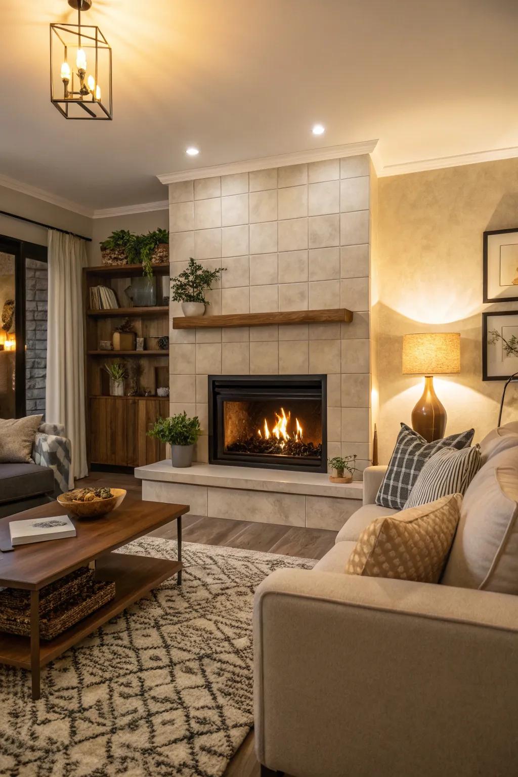 Fireplaces offer an inviting and warm focal point to any space.