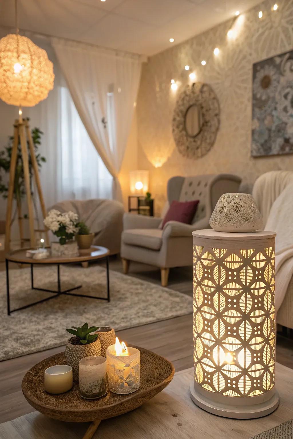 In your salon, accent lighting can create emphasis and drama.