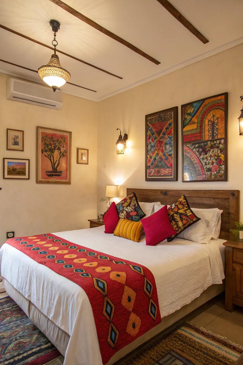 Strong colors introduce energy and personality to your room.