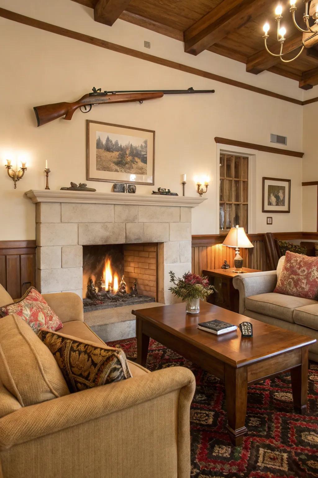 Antique hunt gear exudes credibility and a hint of history.