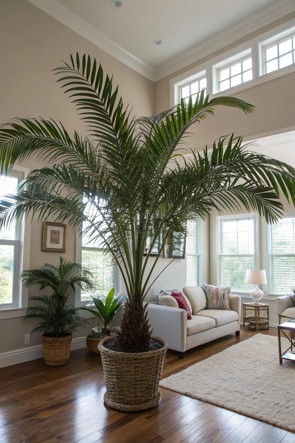 Introduce spectacular flair to your space through a grand palm.