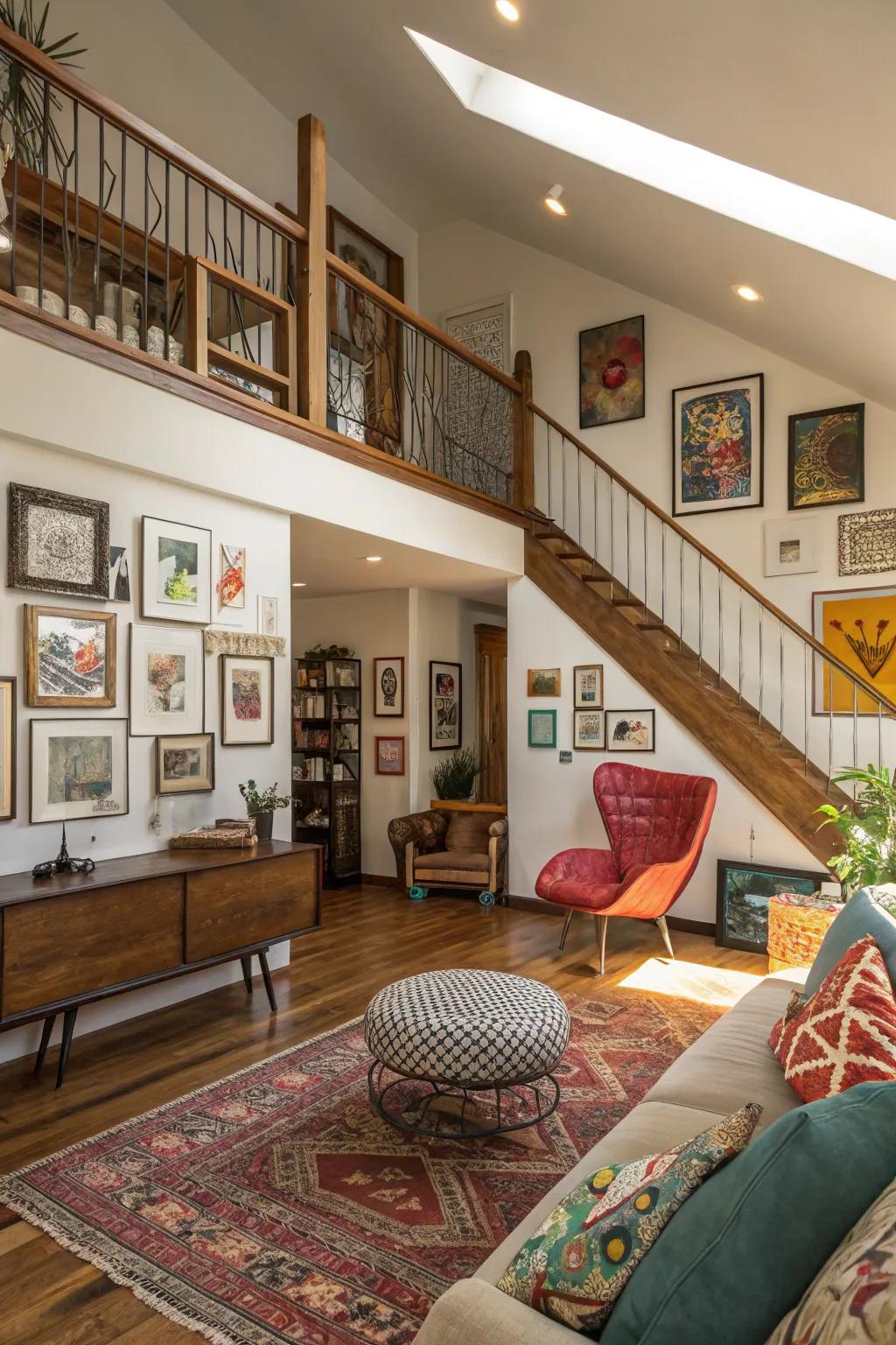 Create a unique house by blending various design aesthetics harmoniously.