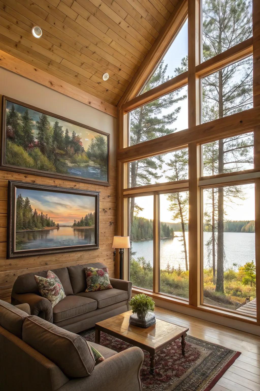 Artistry inspired by nature personalizes the zone.
