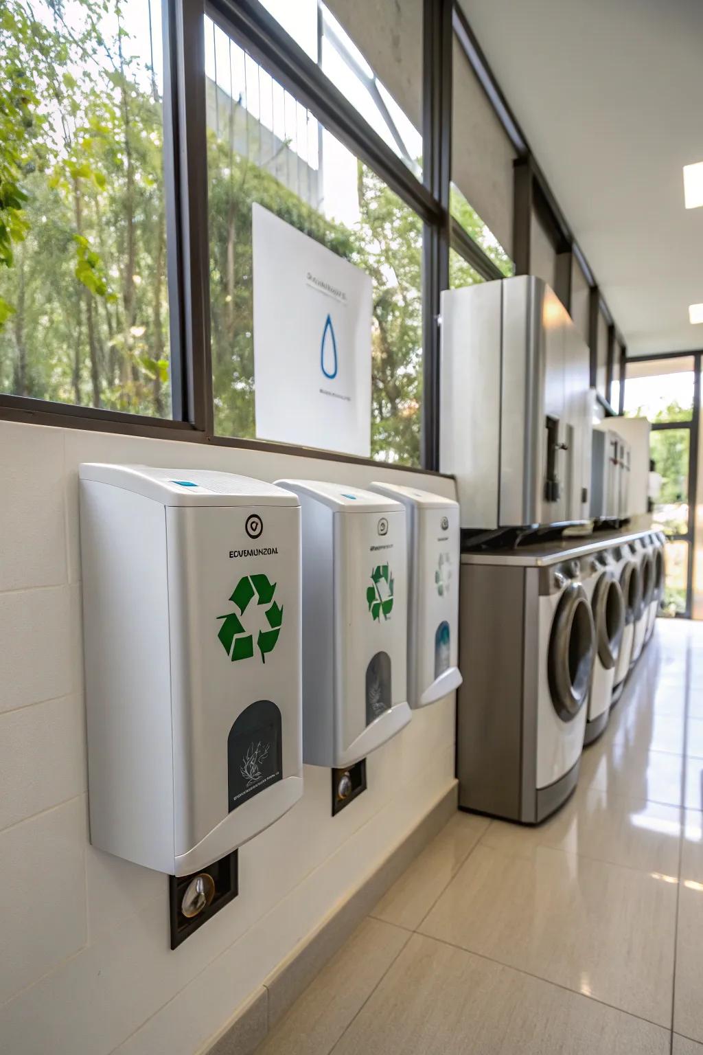 Eco-friendly dispensers offer a sustainable and stylish option.