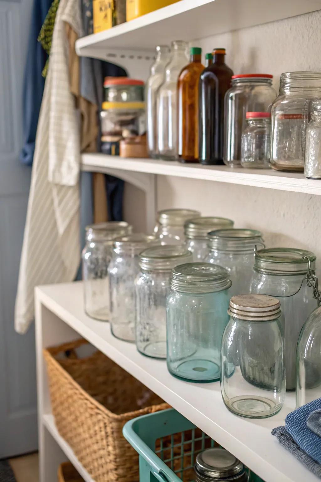 Different vessel sizes create a dynamic and engaging display.