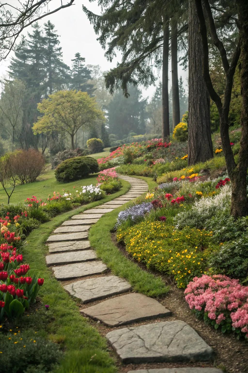 An enchanting garden path inviting exploration.