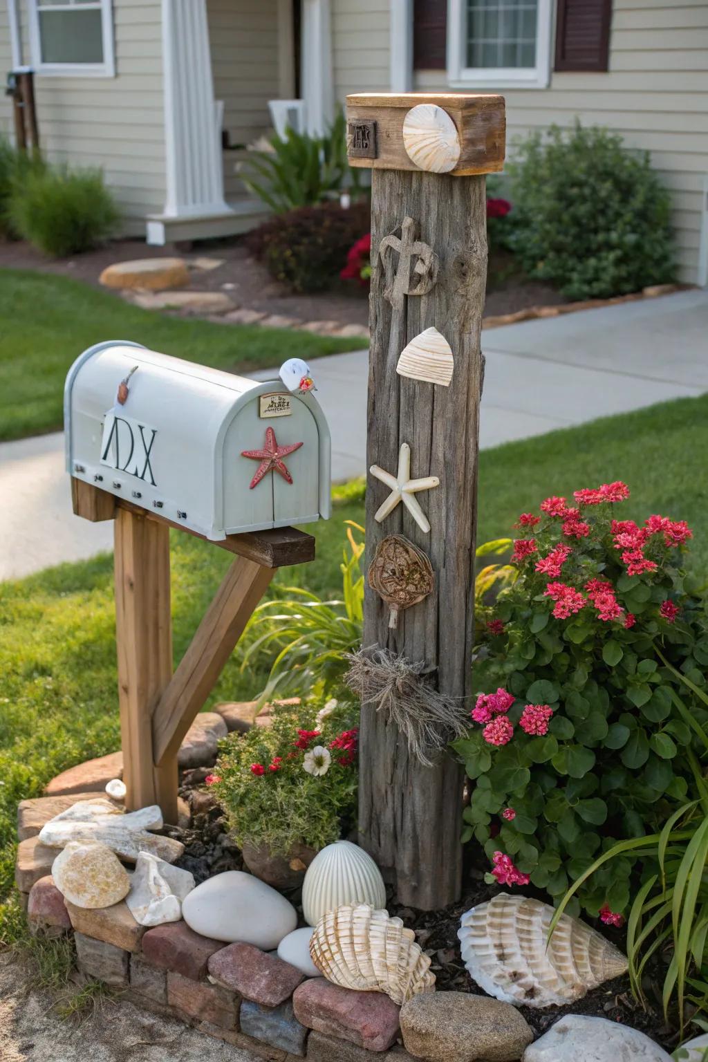 Highlight your style with themed decor around your mailbox.