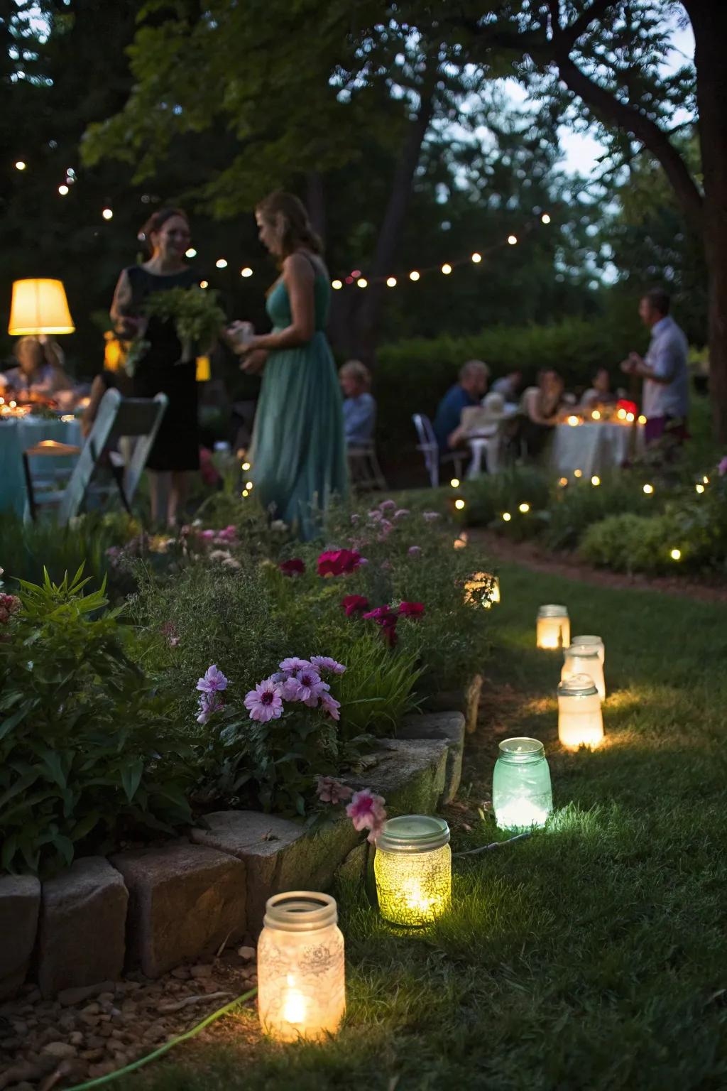 Light up the night with light-generating preserving jars.