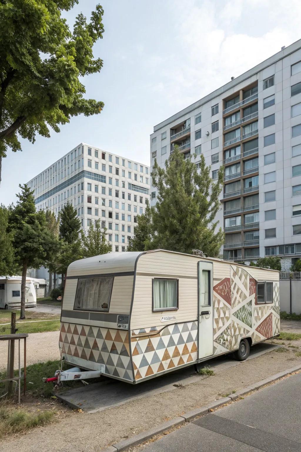 Fashion a modern design with symmetrical design cladding.