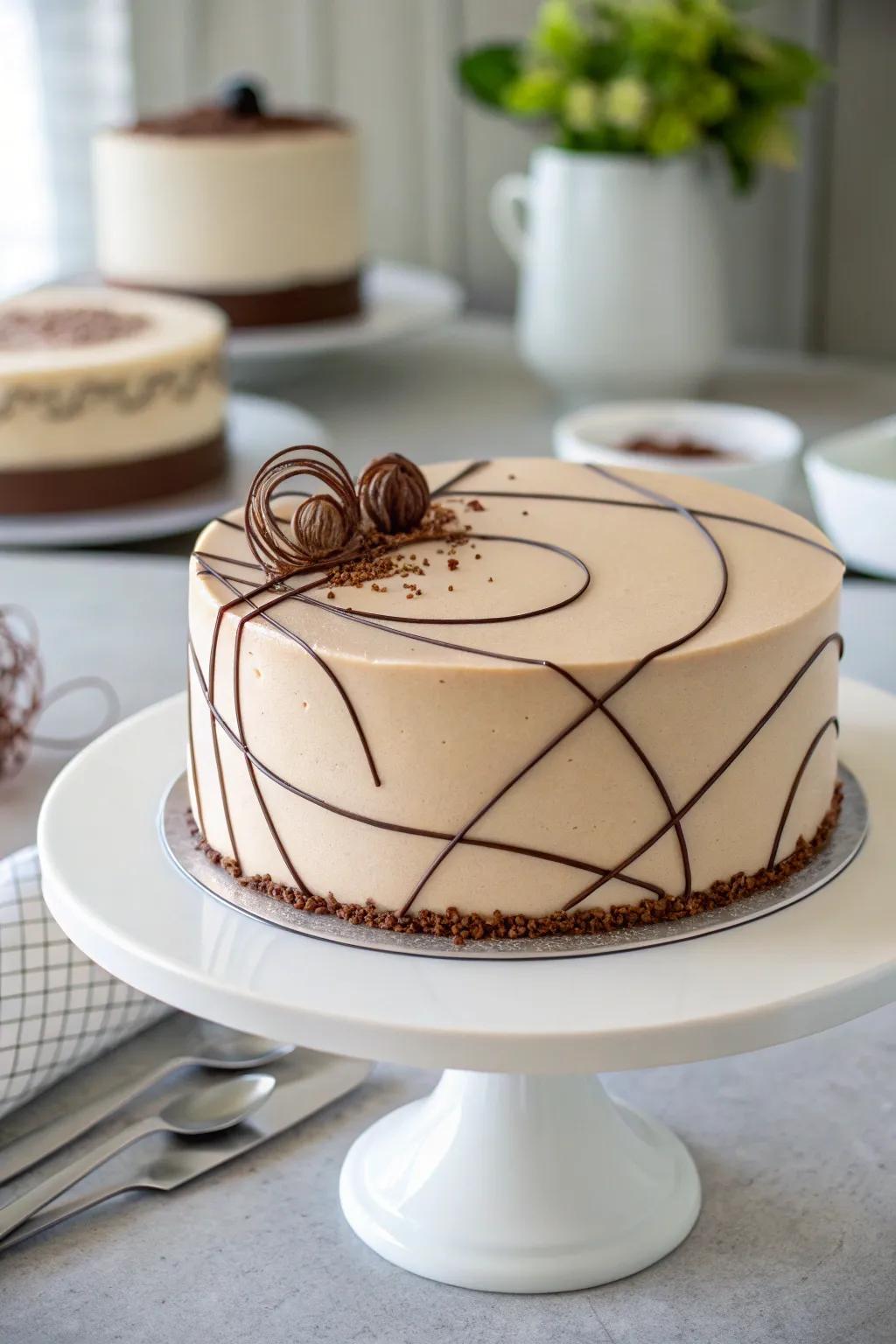 Stripped-down cocoa design for a stylish