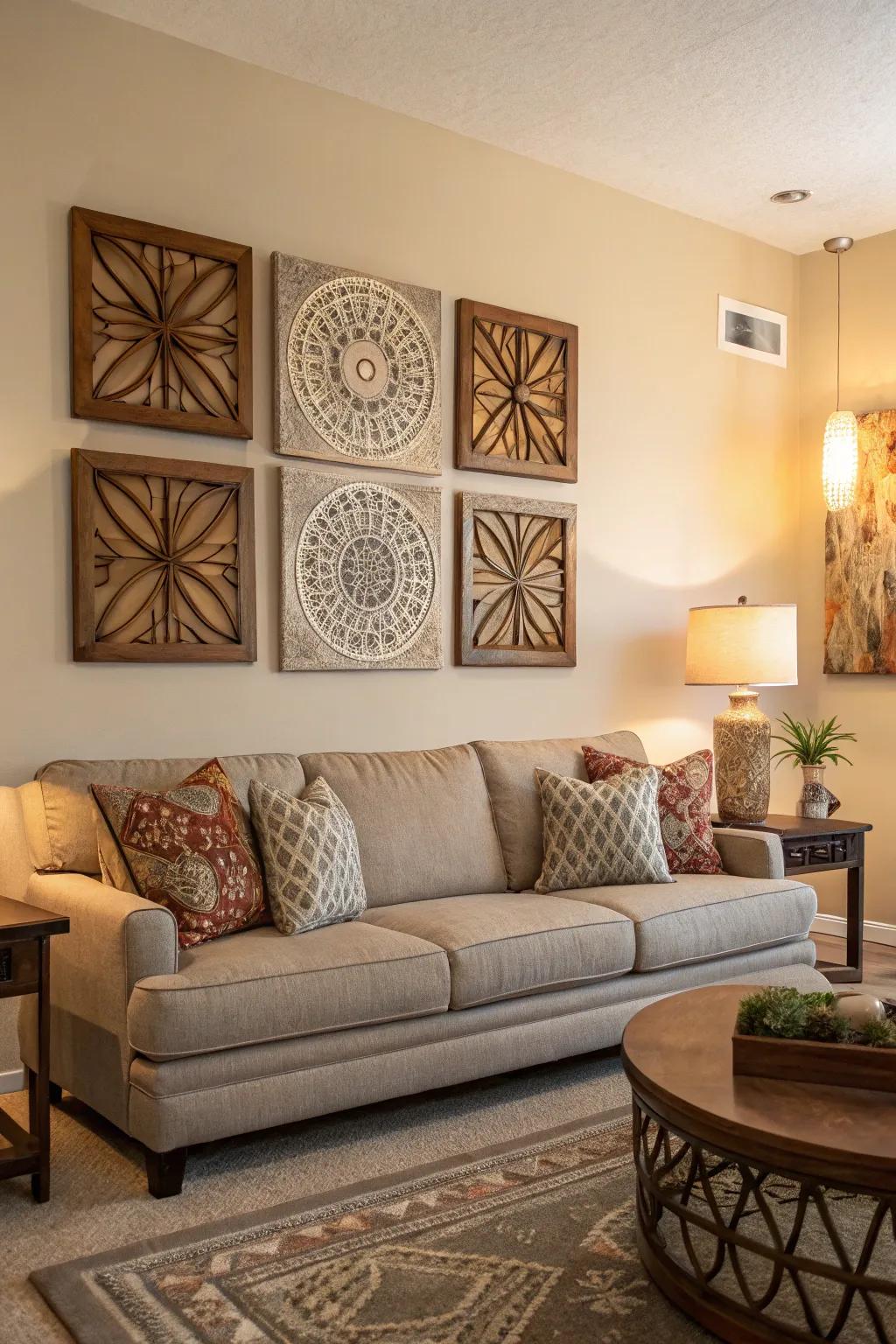 Three-dimensional art appends magnitude and fascination.