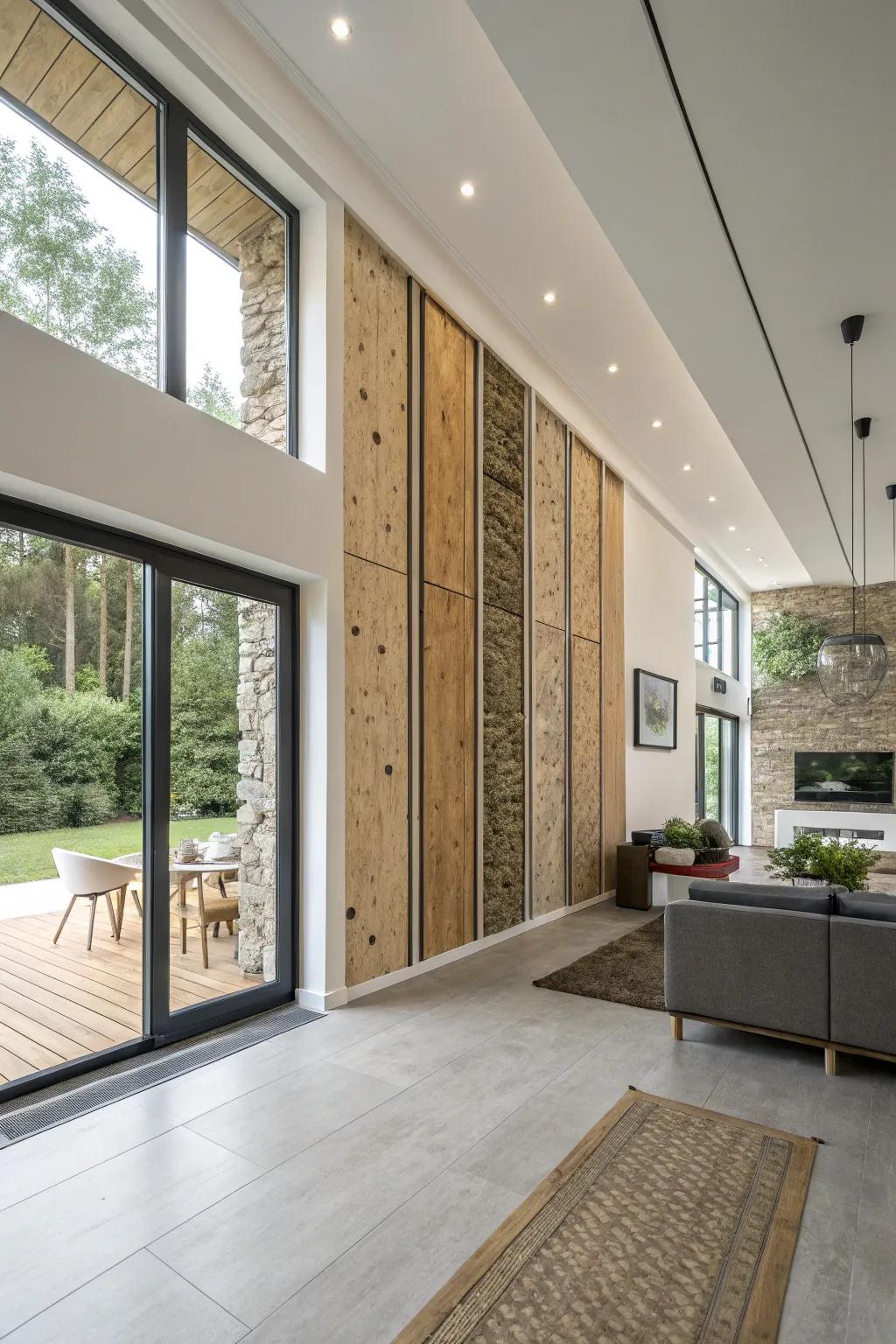 Ecologically sound accents deliver sustainability with flair.