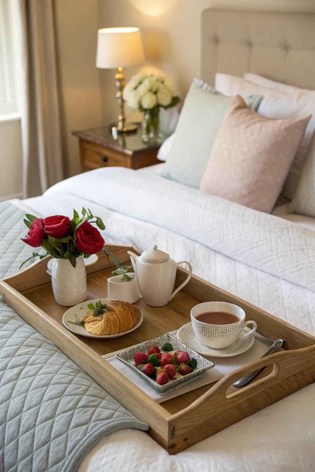 A morning repast presentation provides a delightful prelude to Mother's Day.