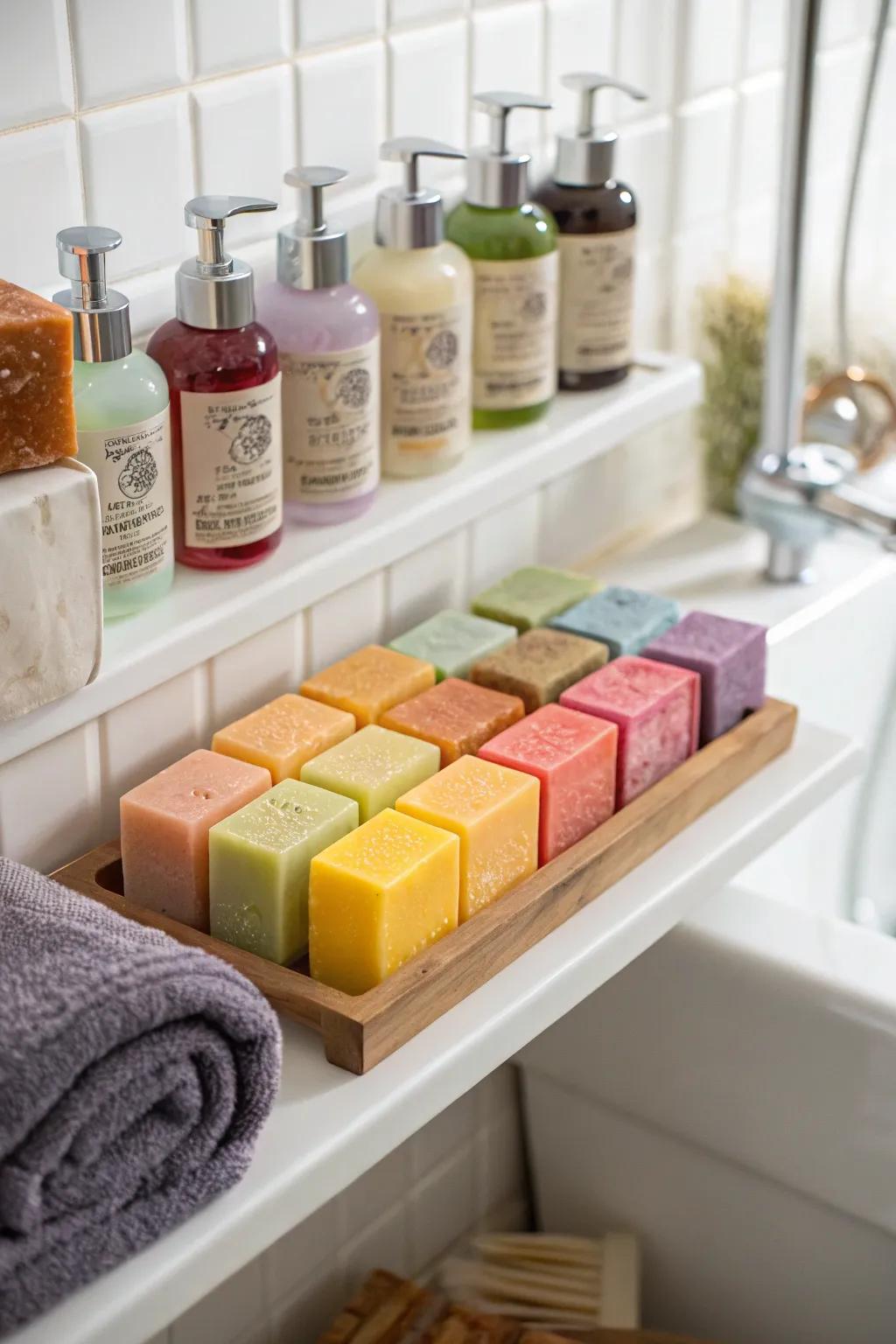 A specialty soap collection for a hint of bath-time luxury.
