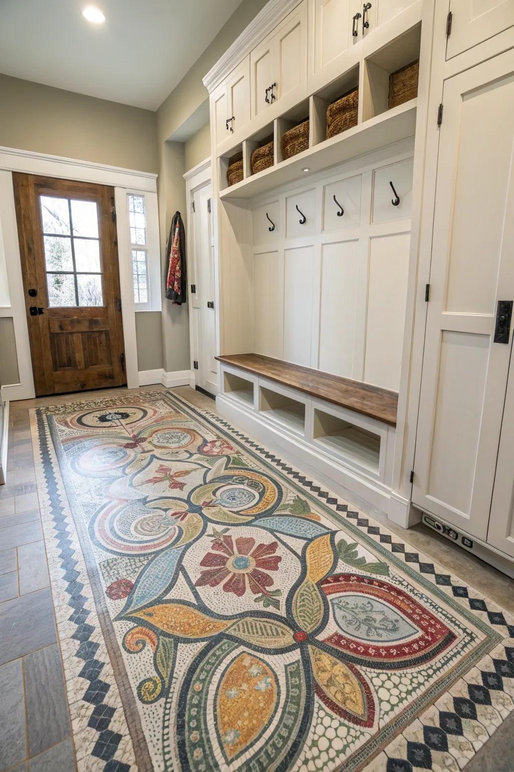 Custom designs turn your mudroom into a work of art.