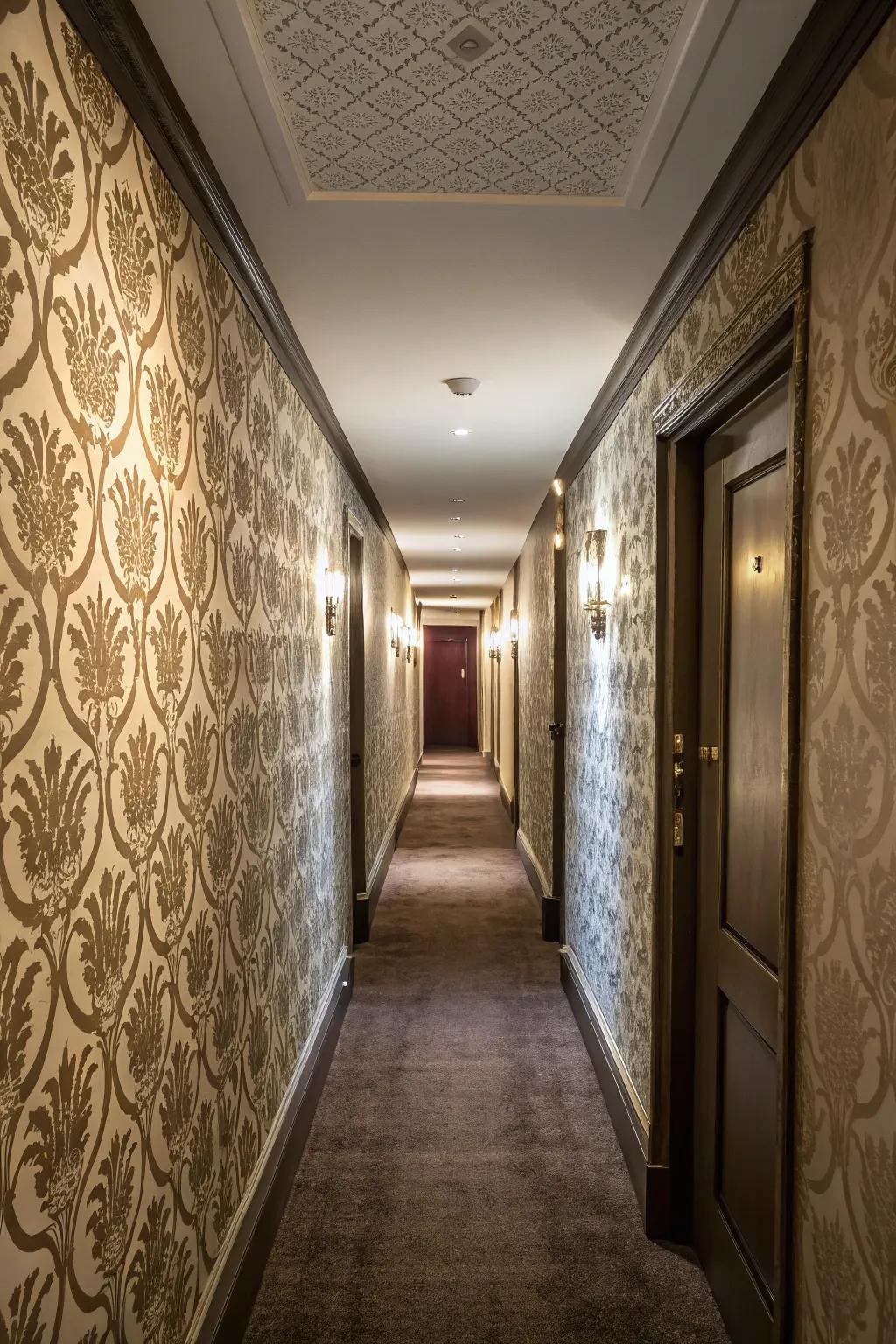 Textured walls add depth and intrigue to tight spaces.