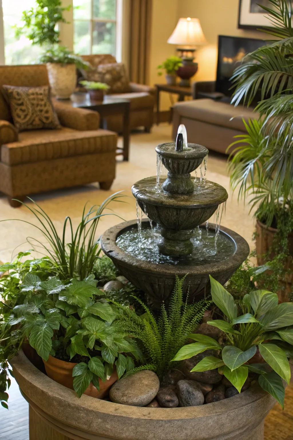 Aquatic features introduce peace and relaxation.