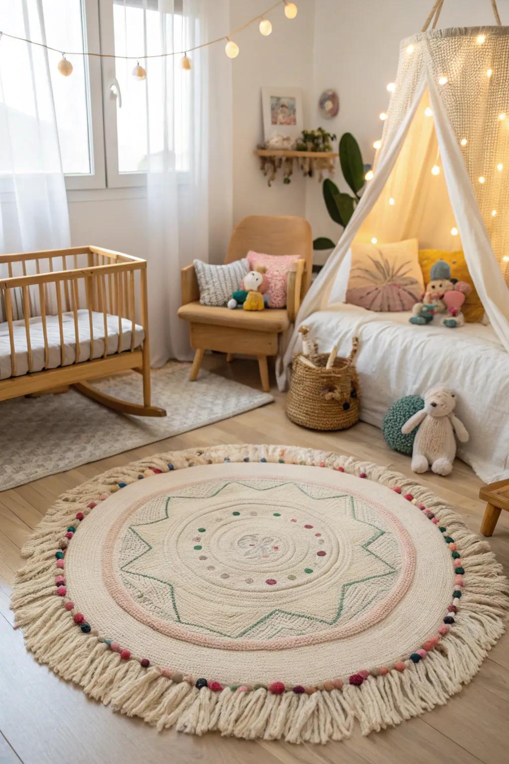 Fringe introduces a fun and playful element to the nursery.