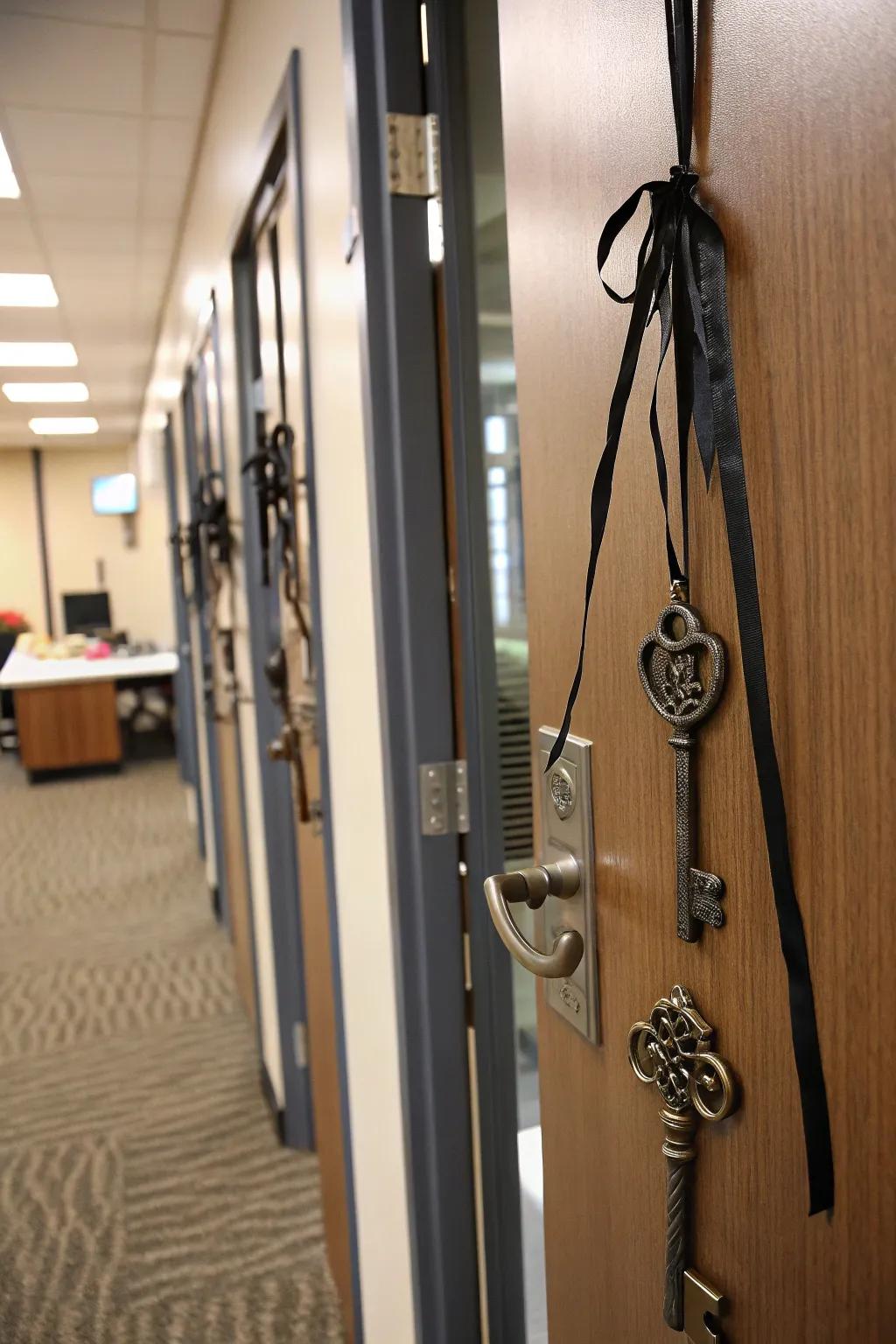 A door with openers to unlock Halloween mysteries.
