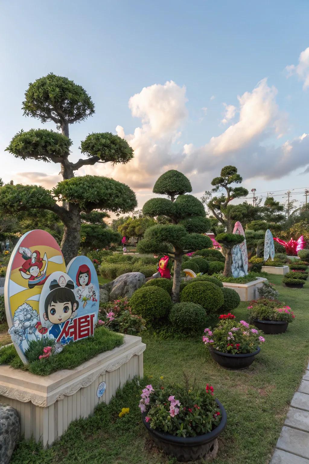 Forge a tranquil anime garden retreat for serenity and muse.
