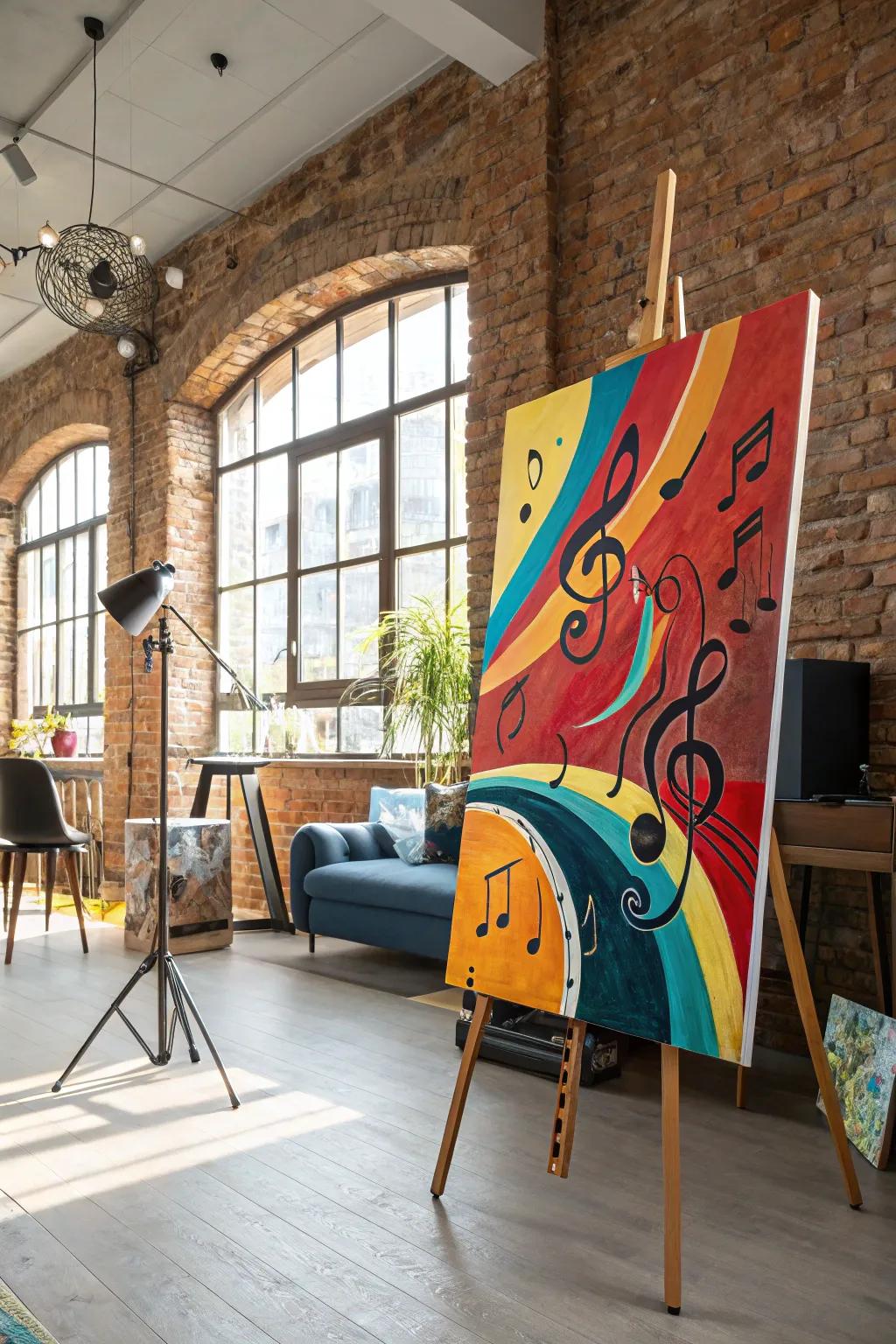 Music in harmony with art.