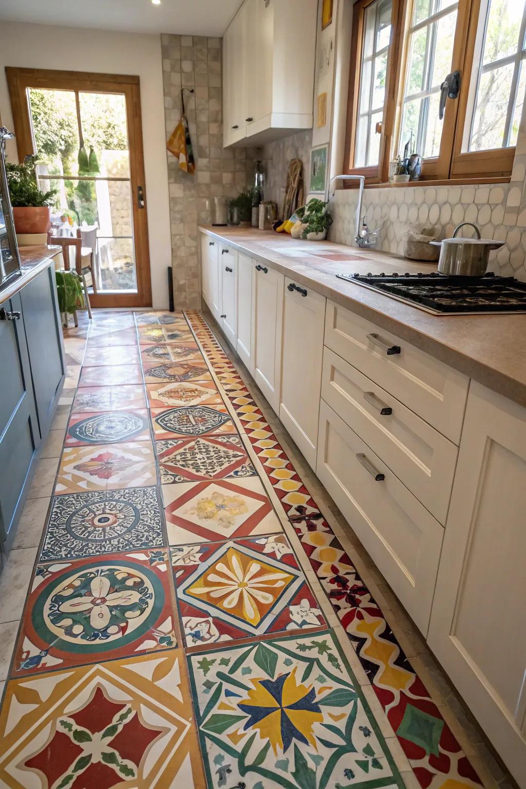 Varied panel arrangements introduce a whimsical touch.