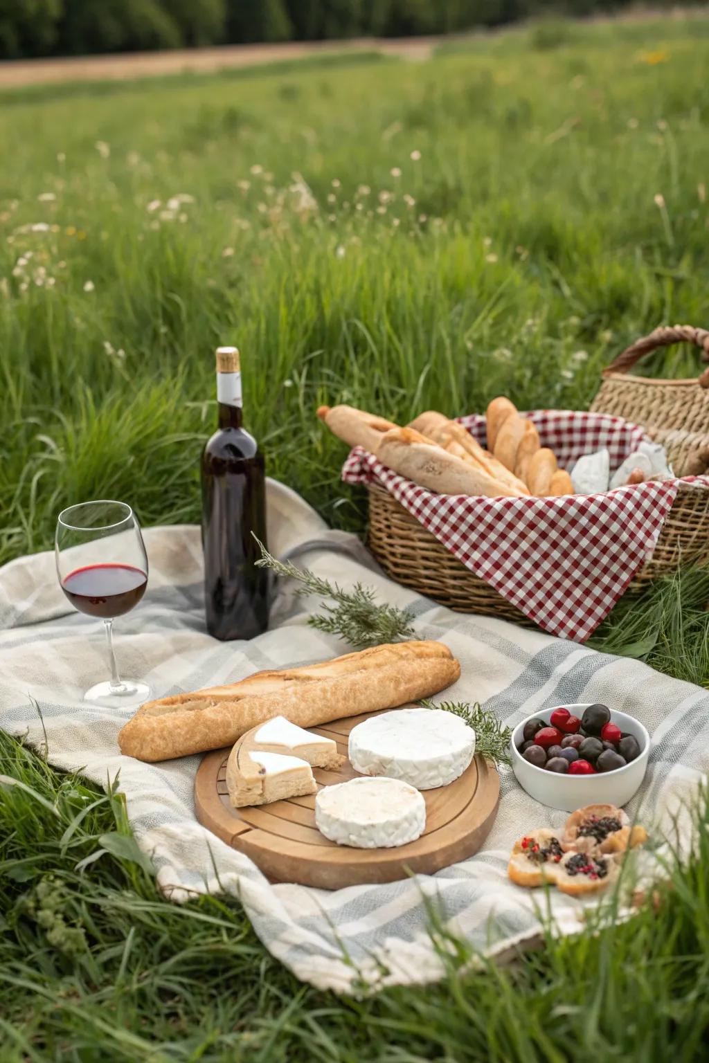 Enjoy a taste of France with a classic picnic.