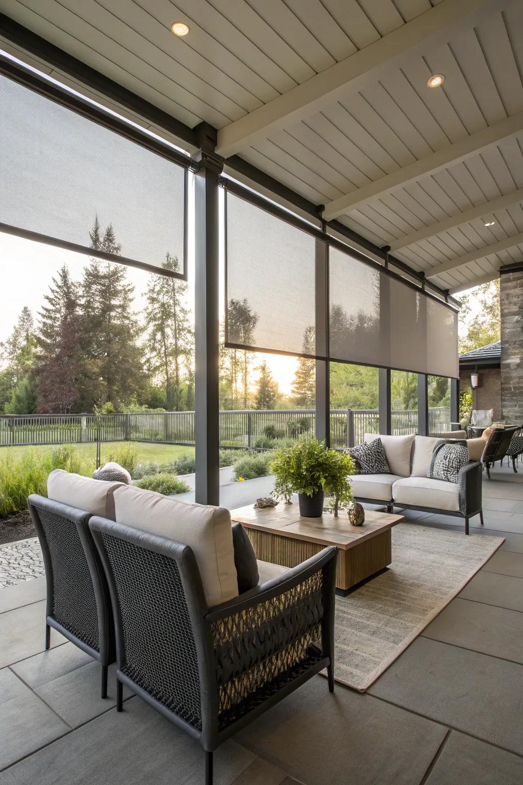 Deployable screens provide versatile privacy solutions for dynamic spaces.