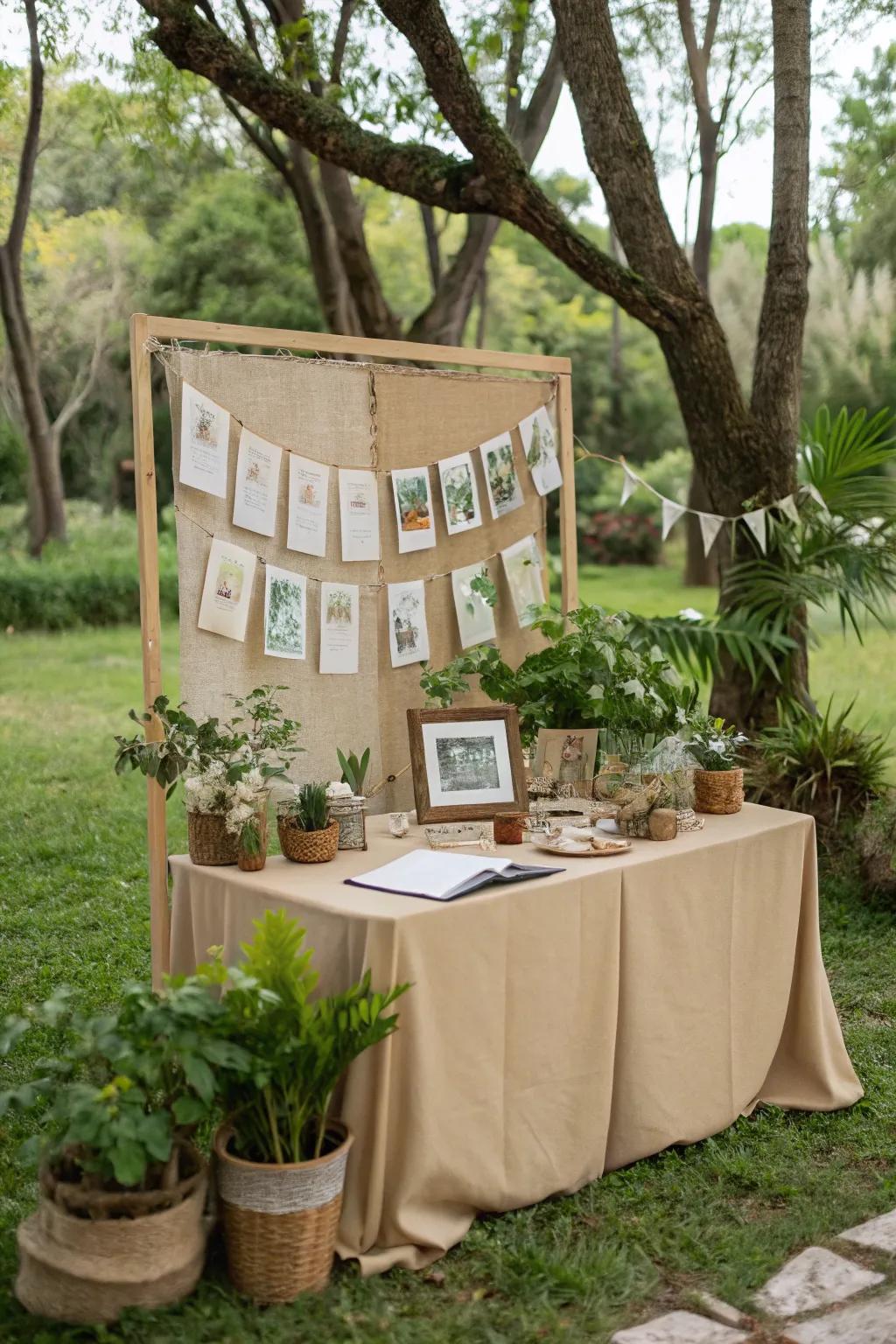 Eco-conscious components render your photo booth stylish and sustainable.