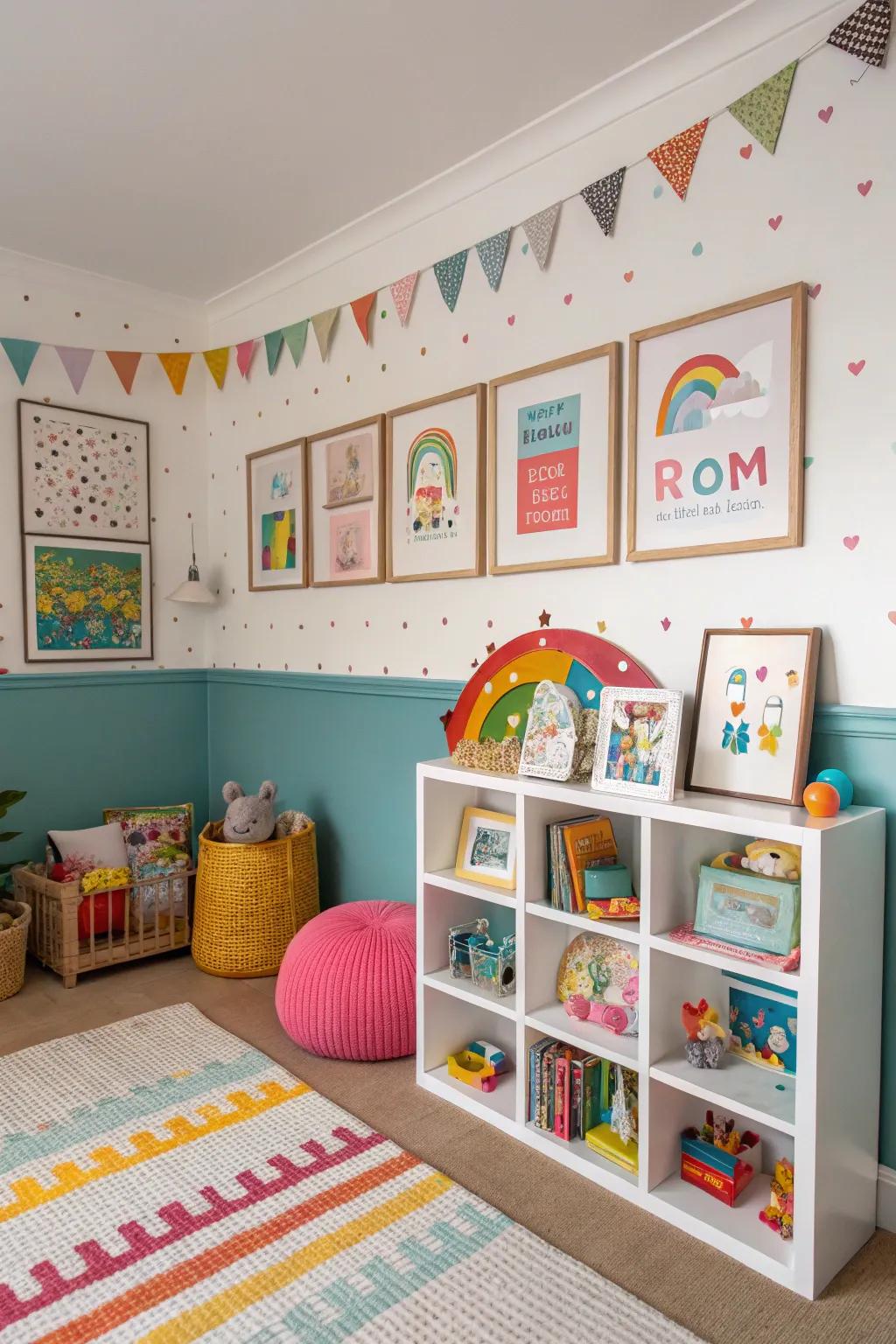 Establish a lively and innovative area using paneling.