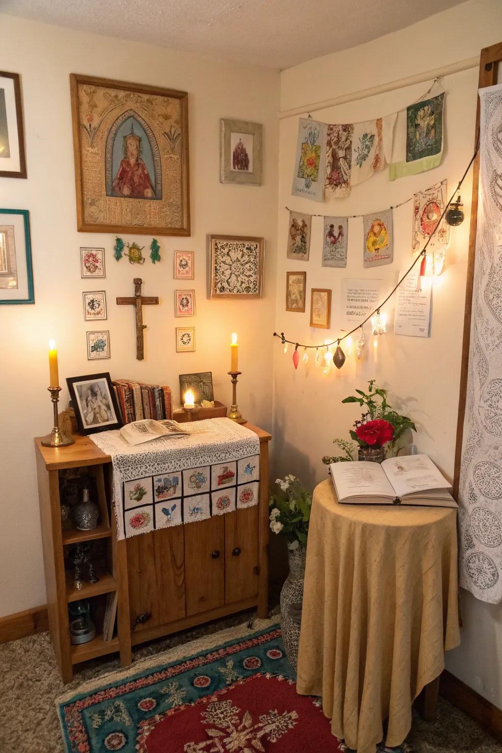 Infuse your prayer space with your personal creative expression.