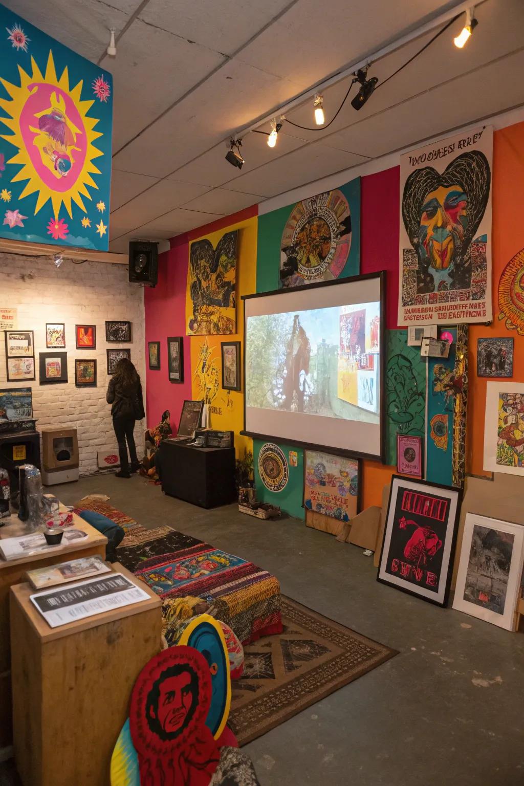 Eclectic artwork adds personality and vibrancy to your space.