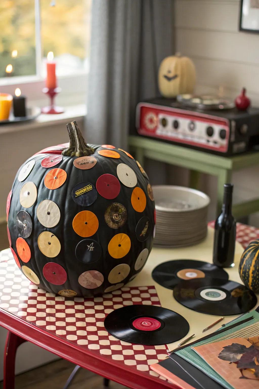 Recording-enclosed pumpkins are popular with music enthusiasts.