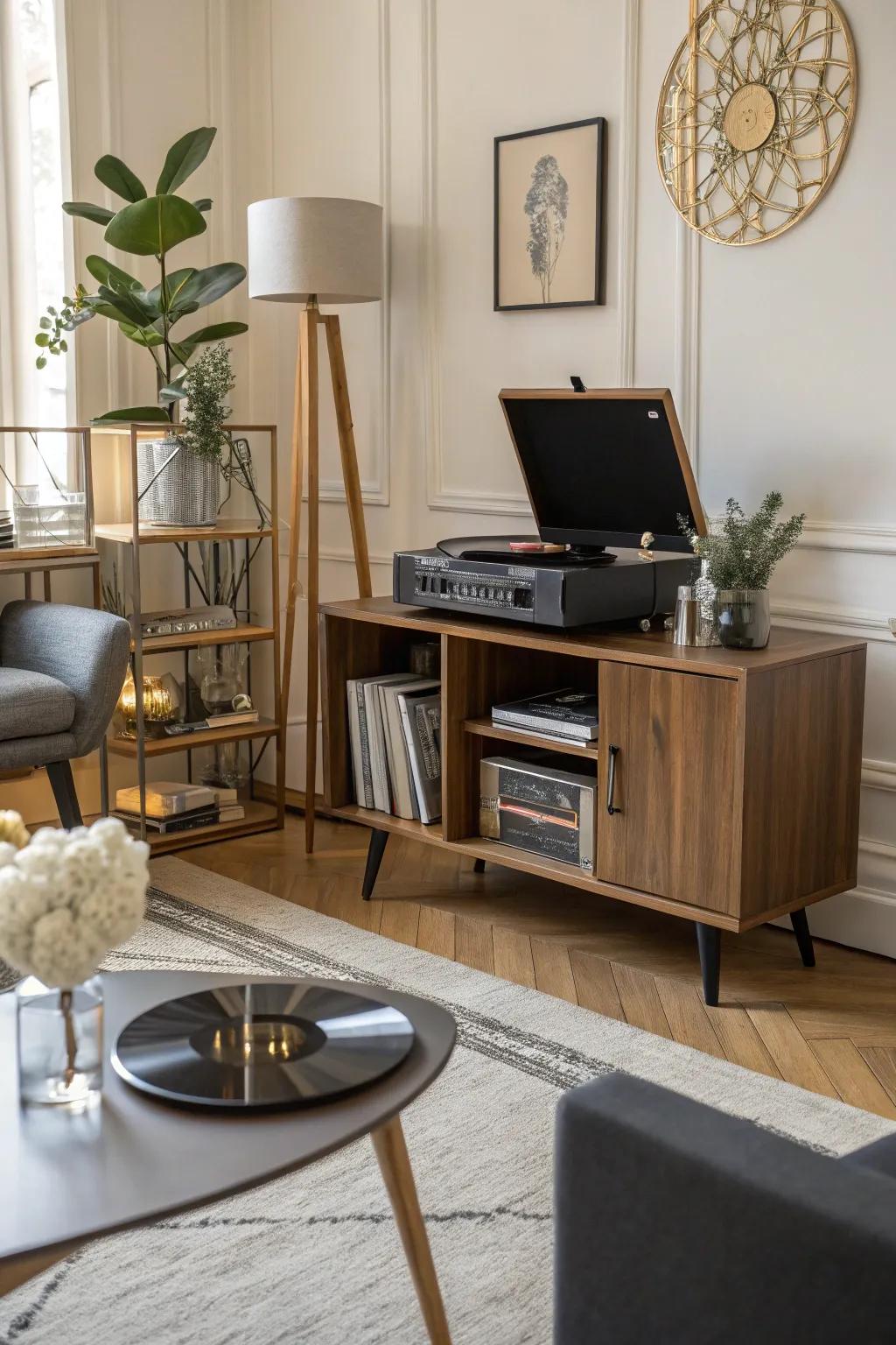 Record player consoles deliver a core hub for your music setup.